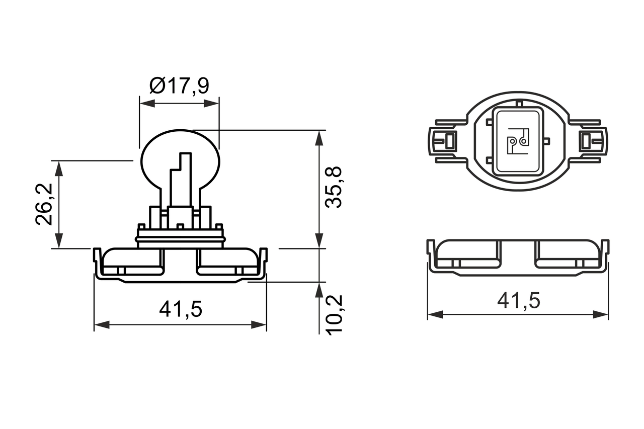 BOSCH 1 987 302 269 Bulb, direction indicator