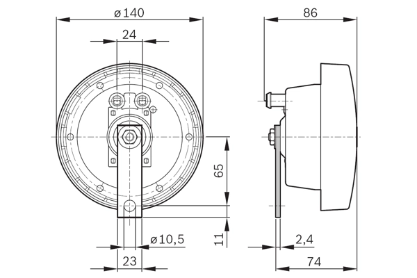 BOSCH 0 320 226 004 Signal Horn