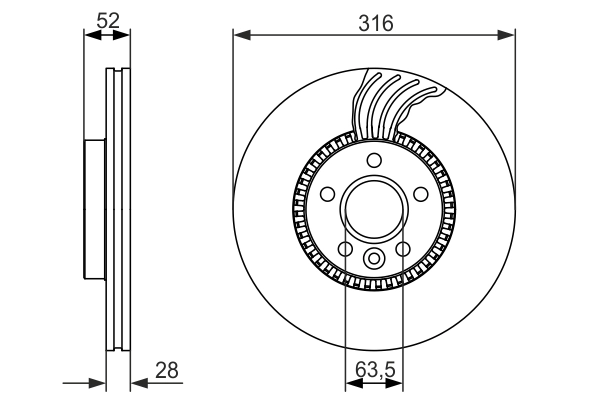 Brake Disc 0 986 479 C19