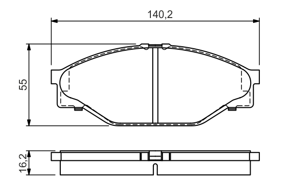Brake Pad Set, disc brake 0 986 424 225