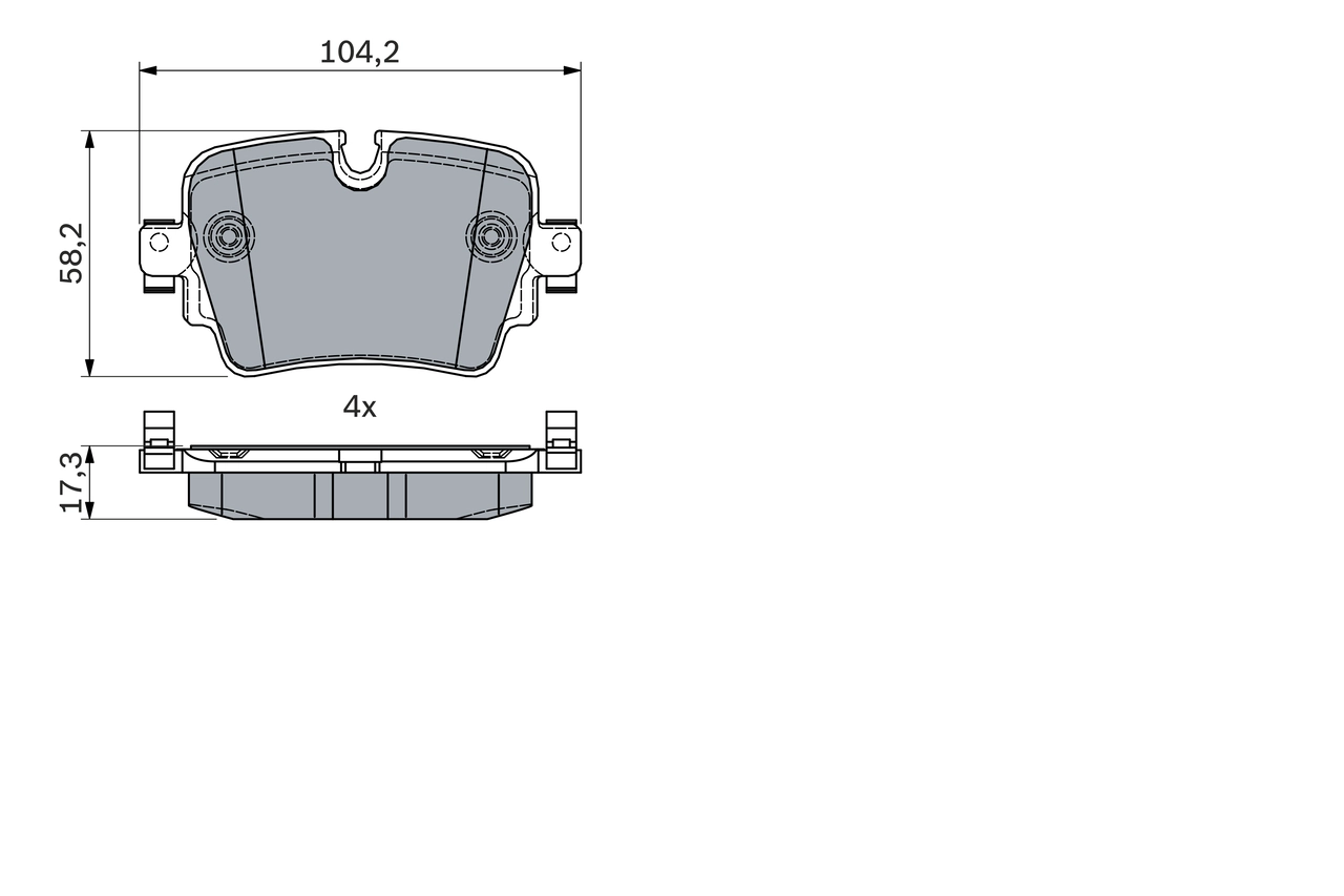 Brake Pad Set, disc brake 0 986 494 753