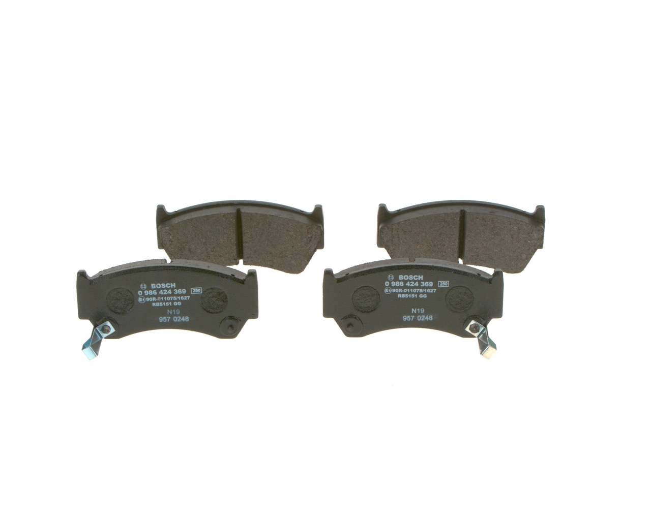 Brake Pad Set, disc brake 0 986 424 369
