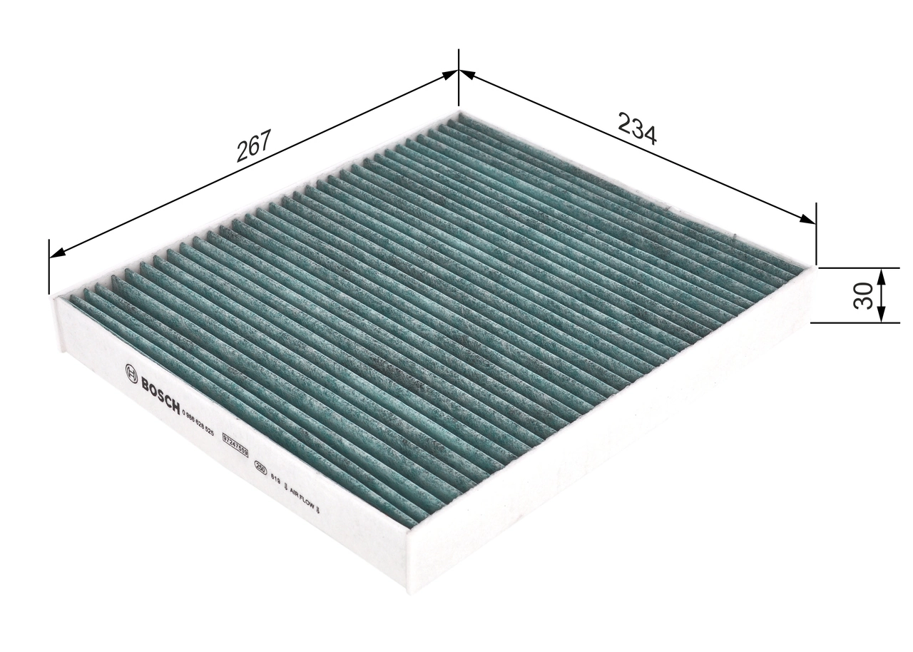 BOSCH 0 986 628 525 Filter, cabin air