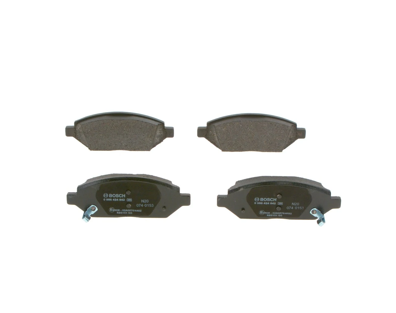 Brake Pad Set, disc brake 0 986 424 842
