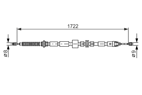 Cable Pull, parking brake 1 987 477 733