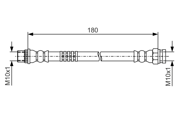 BOSCH 1 987 481 A44 Brake Hose