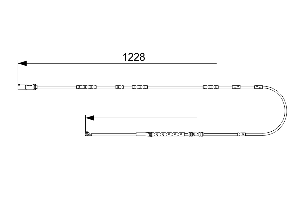 Warning Contact, brake pad wear 1 987 473 571