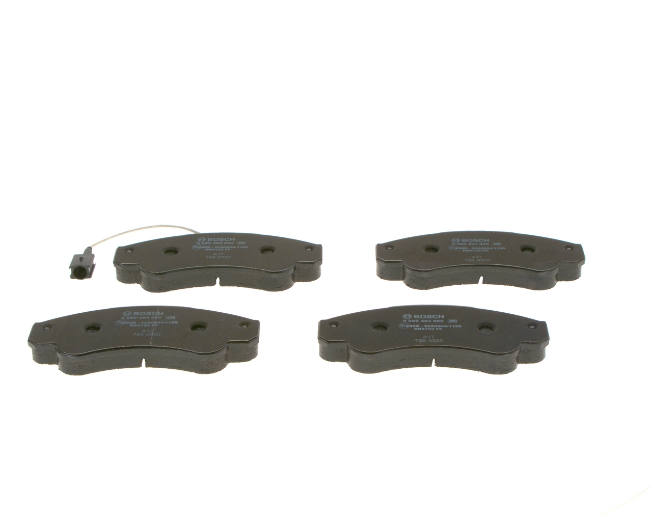 Brake Pad Set, disc brake 0 986 494 850