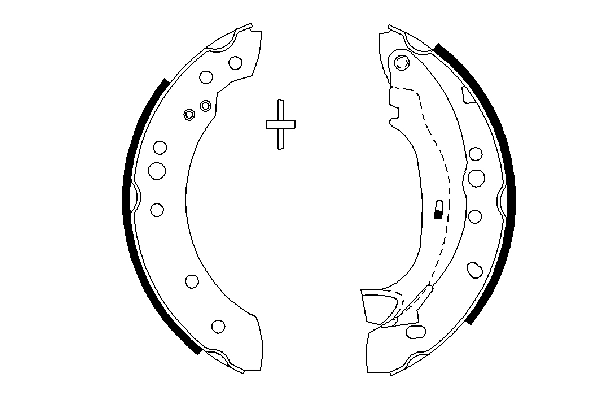 Brake Shoe Set 0 986 487 664