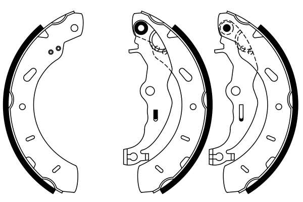Brake Shoe Set 0 986 487 796