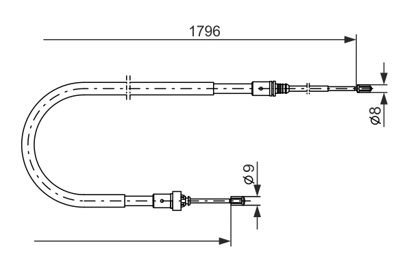 Cable Pull, parking brake 1 987 477 235