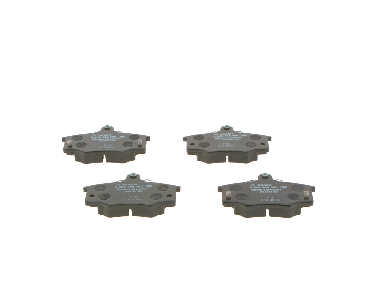 Brake Pad Set, disc brake 0 986 468 380