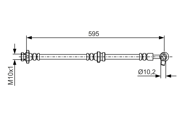 BOSCH 1 987 481 081 Brake Hose