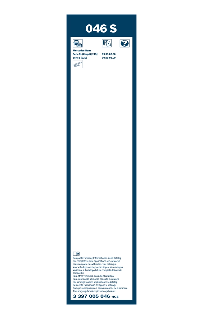 BOSCH 3 397 005 046 Wiper Blade