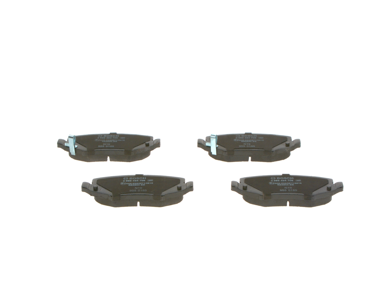 Brake Pad Set, disc brake 0 986 494 706