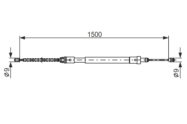 Cable Pull, parking brake 1 987 477 581