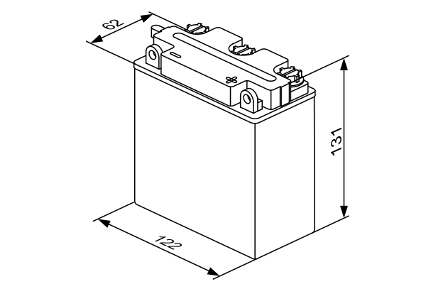 BOSCH 0 092 M4F 120 Starter Battery