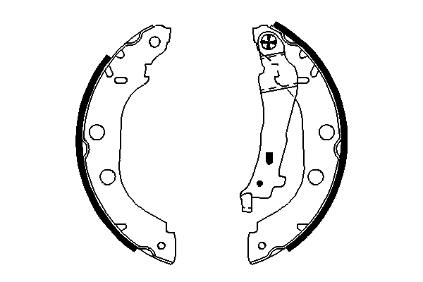 Brake Shoe Set 0 986 487 699