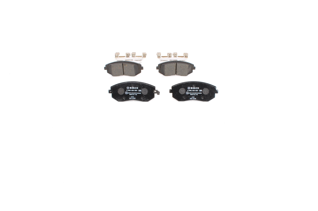 Brake Pad Set, disc brake 0 986 494 653
