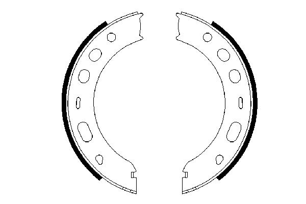 Brake Shoe Set, parking brake 0 986 487 706