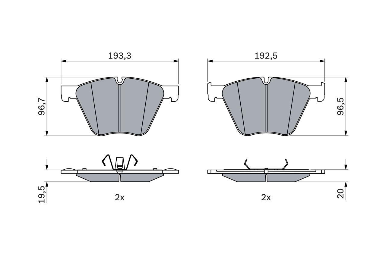 Brake Pad Set, disc brake 0 986 424 920