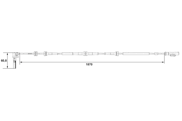 BOSCH 0 265 007 543 Sensor, wheel speed