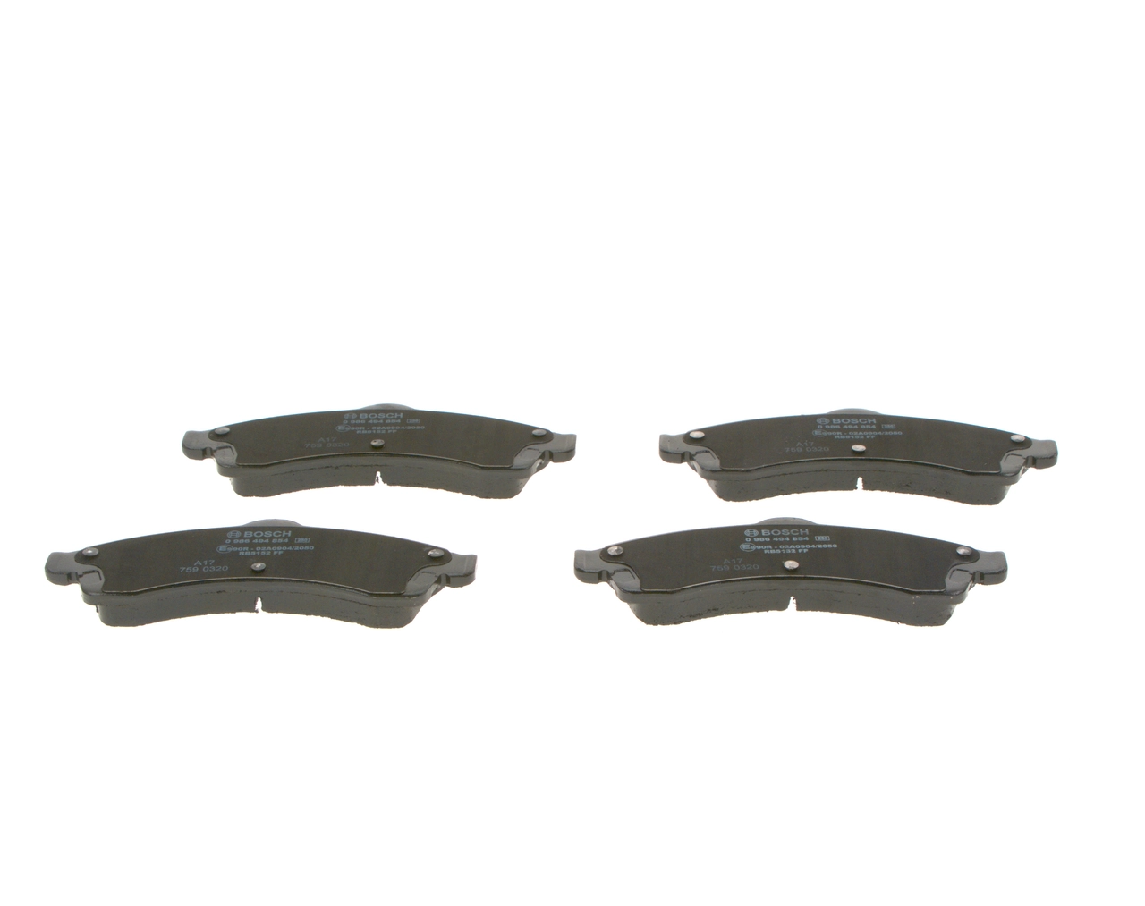 Brake Pad Set, disc brake 0 986 494 854