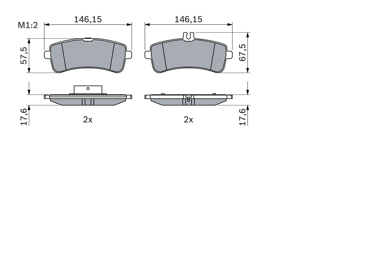 Brake Pad Set, disc brake 0 986 494 763
