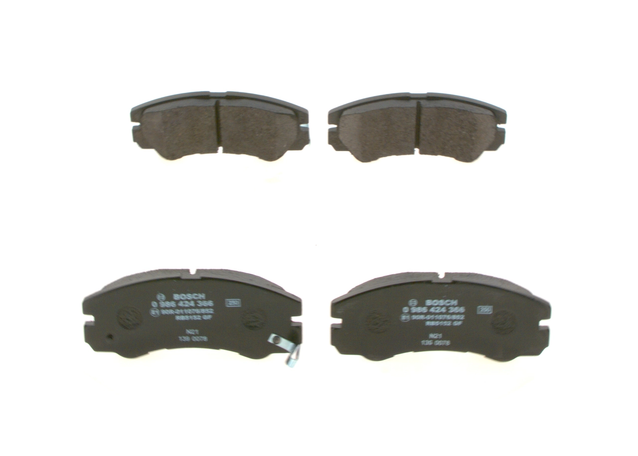 Brake Pad Set, disc brake 0 986 424 366