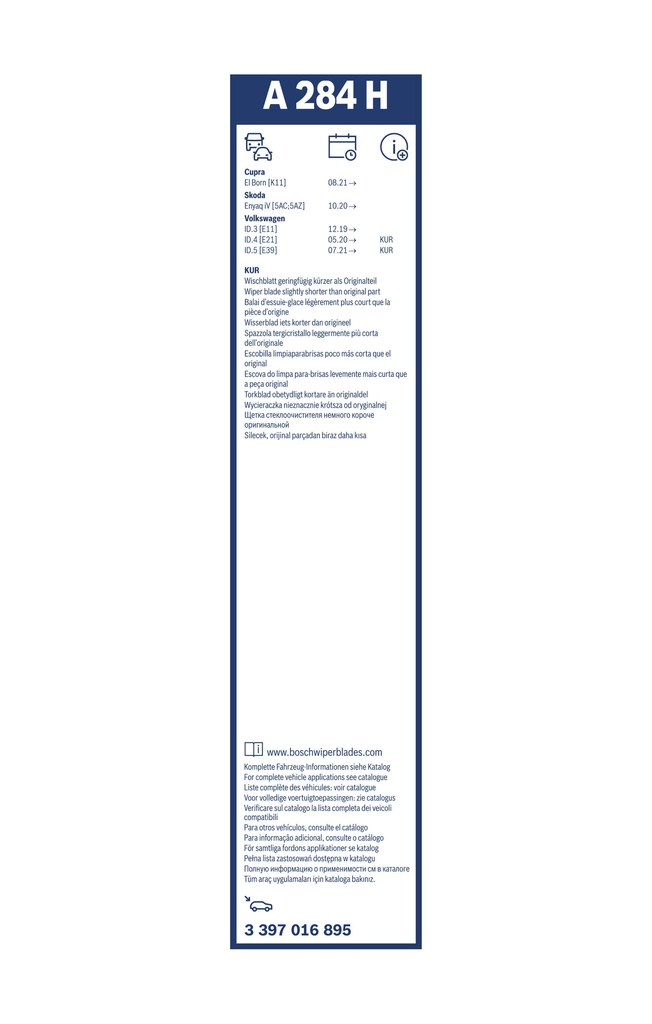 BOSCH 3 397 016 895 Wiper Blade
