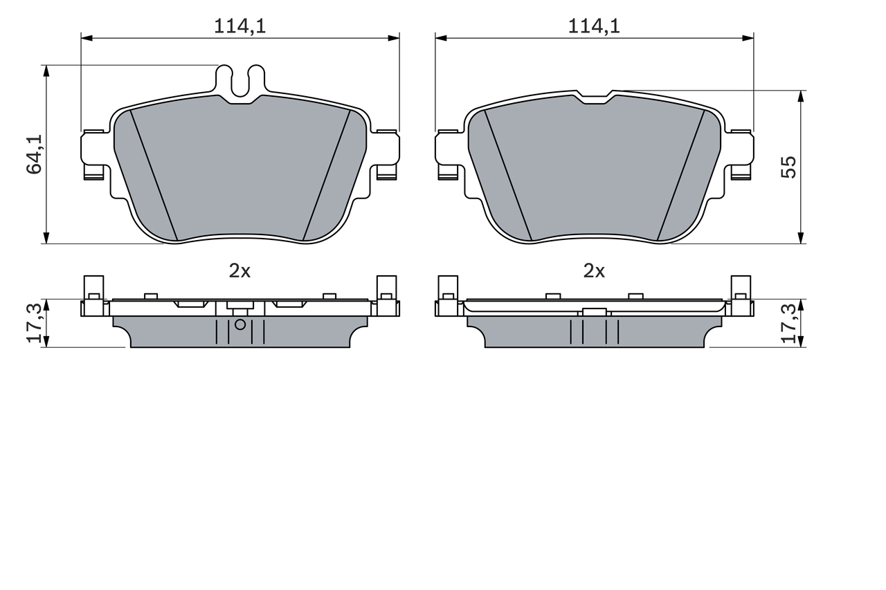 Brake Pad Set, disc brake 0 986 424 845