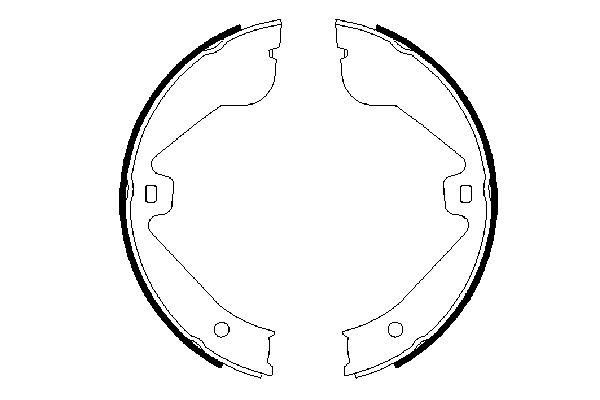 Brake Shoe Set, parking brake 0 986 487 705