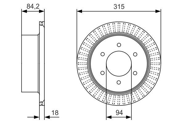 Brake Disc 0 986 479 C32