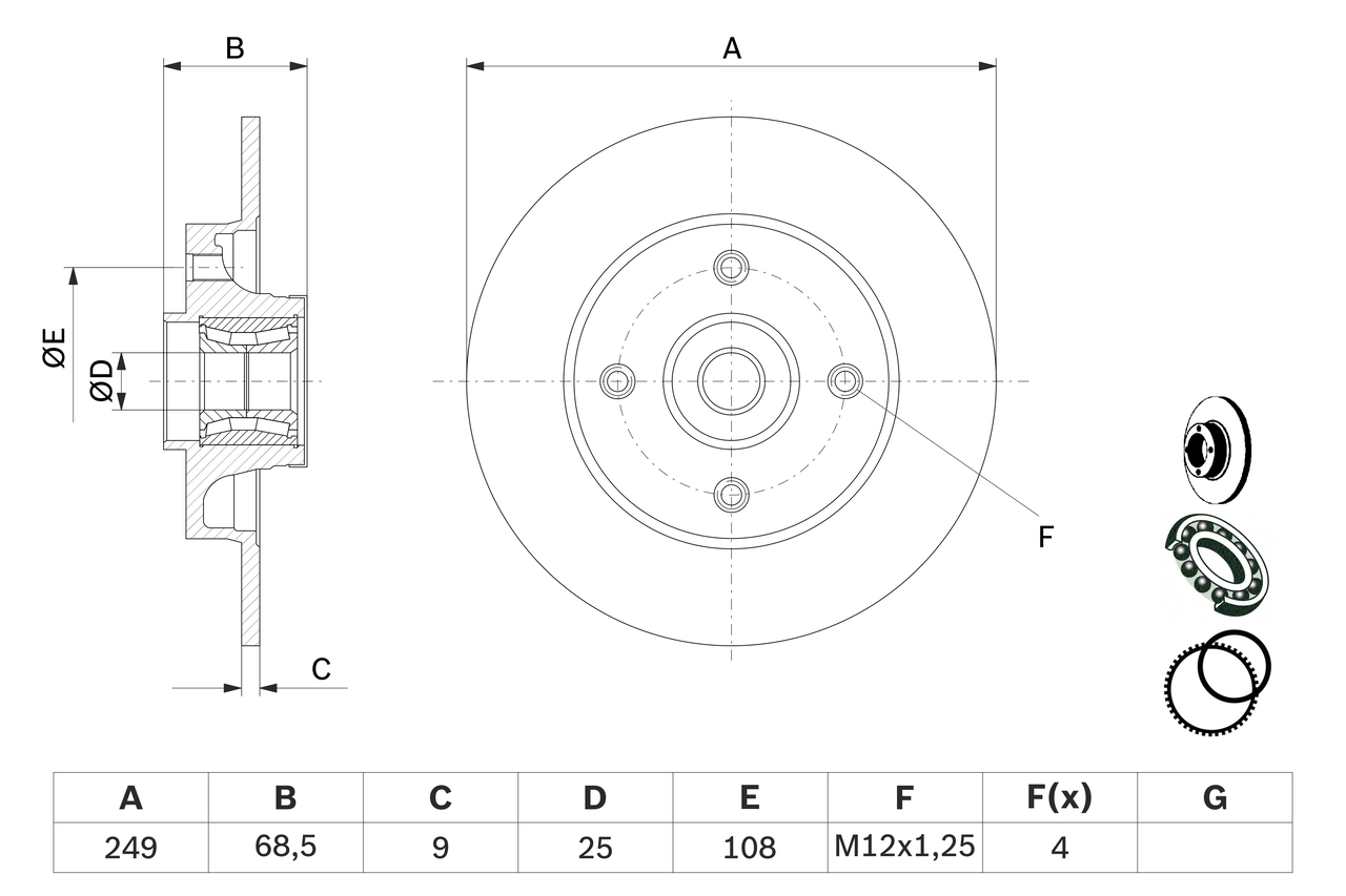 Brake Disc 0 986 479 279
