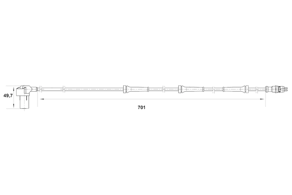 BOSCH 0 265 006 384 Sensor, wheel speed