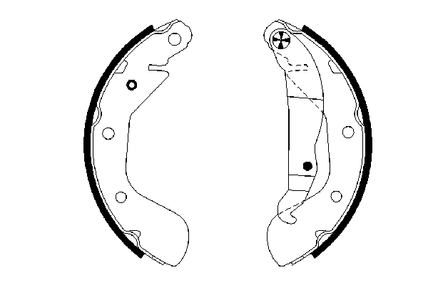 Brake Shoe Set 0 986 487 614
