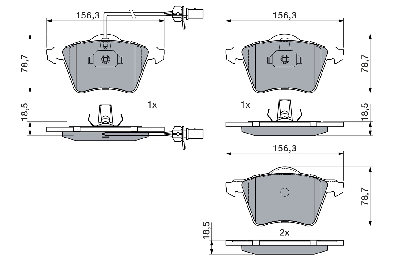 Brake Pad Set, disc brake 0 986 424 780