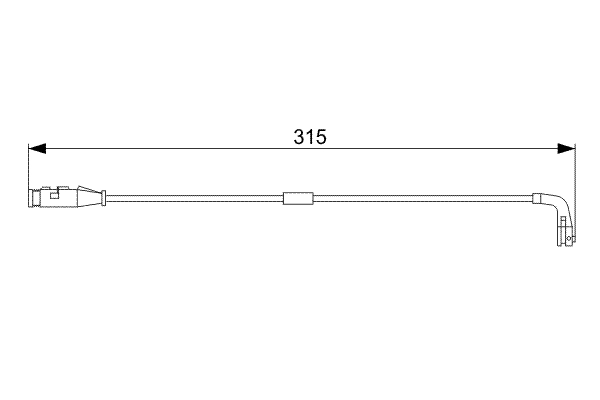 BOSCH 1 987 473 039 Warning Contact, brake pad wear