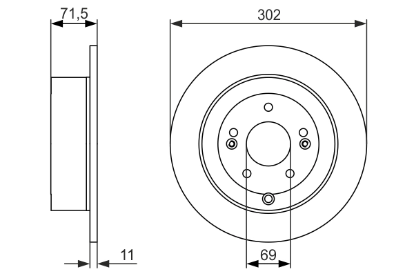 Brake Disc 0 986 479 C15