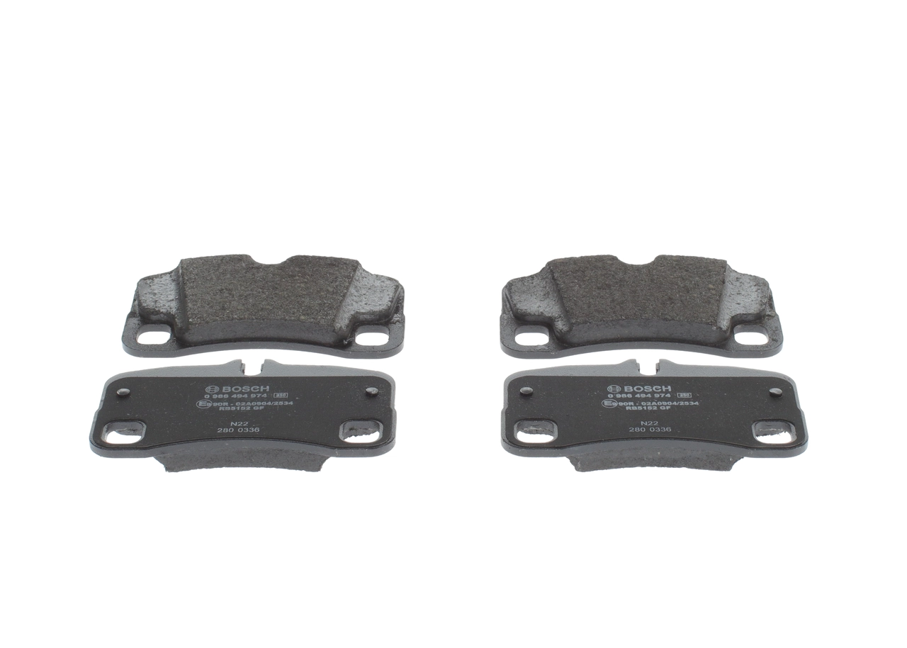 Brake Pad Set, disc brake 0 986 494 974