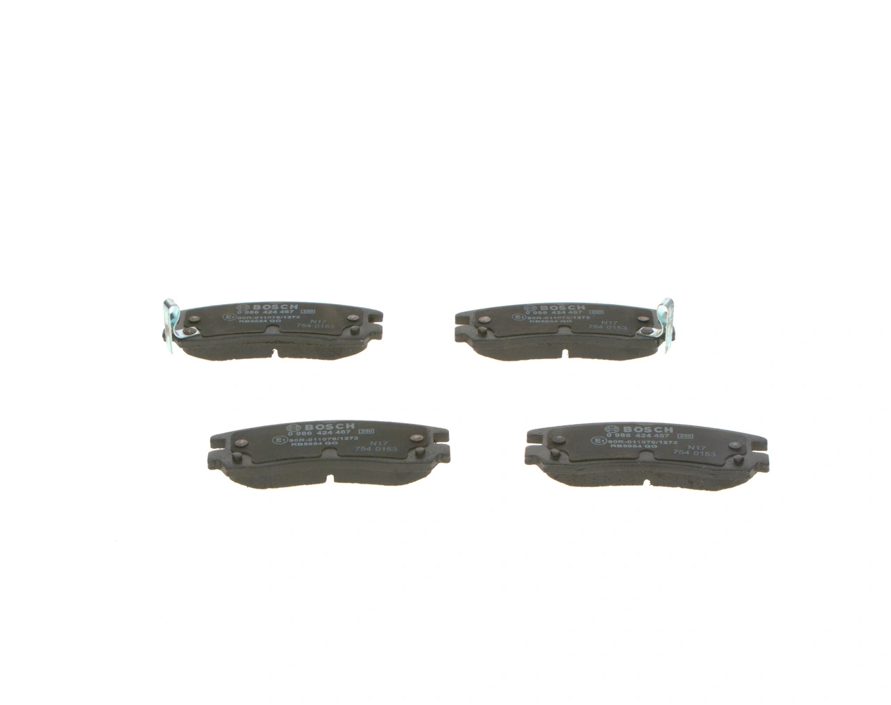 Brake Pad Set, disc brake 0 986 424 467