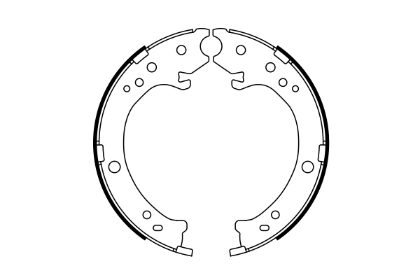 Brake Shoe Set, parking brake 0 986 487 765