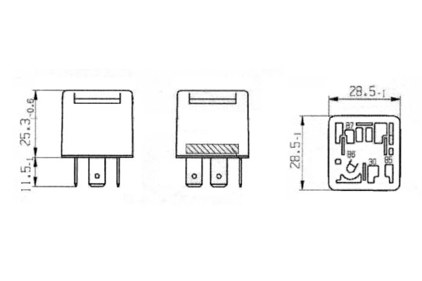 BOSCH 0 332 019 205 Relay, main current