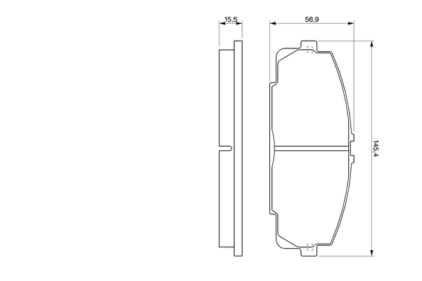 Brake Pad Set, disc brake 0 986 424 319