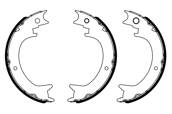 Brake Shoe Set, parking brake 0 986 487 945