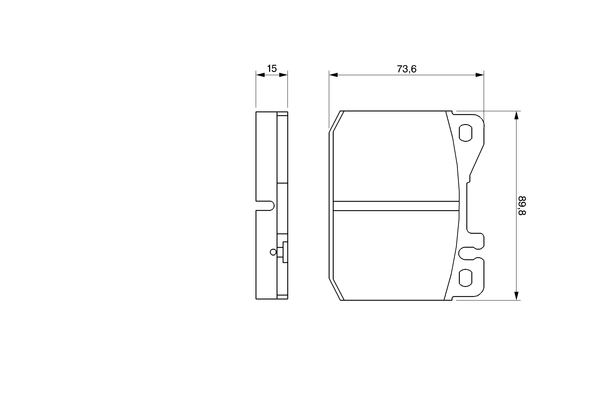 Brake Pad Set, disc brake 0 986 463 921