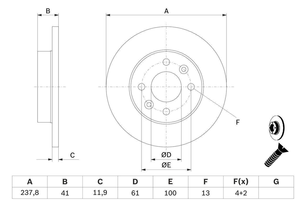 Brake Disc 0 986 478 105