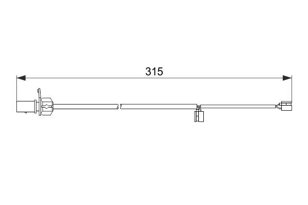 BOSCH 1 987 474 518 Warning Contact, brake pad wear