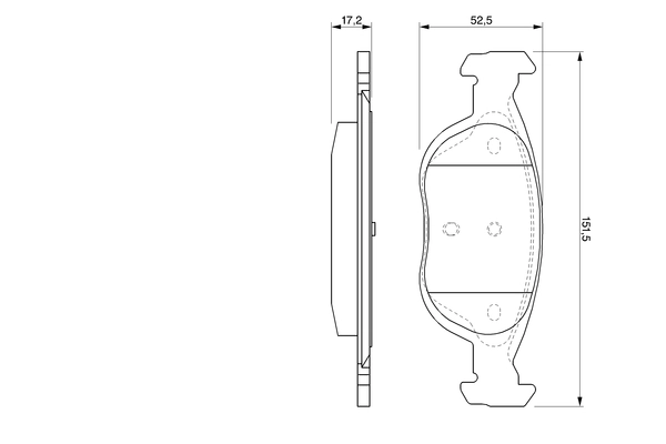 Brake Pad Set, disc brake 0 986 424 544