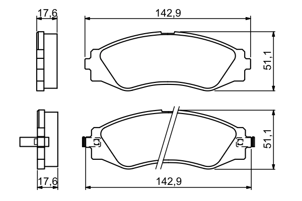 Brake Pad Set, disc brake 0 986 494 173